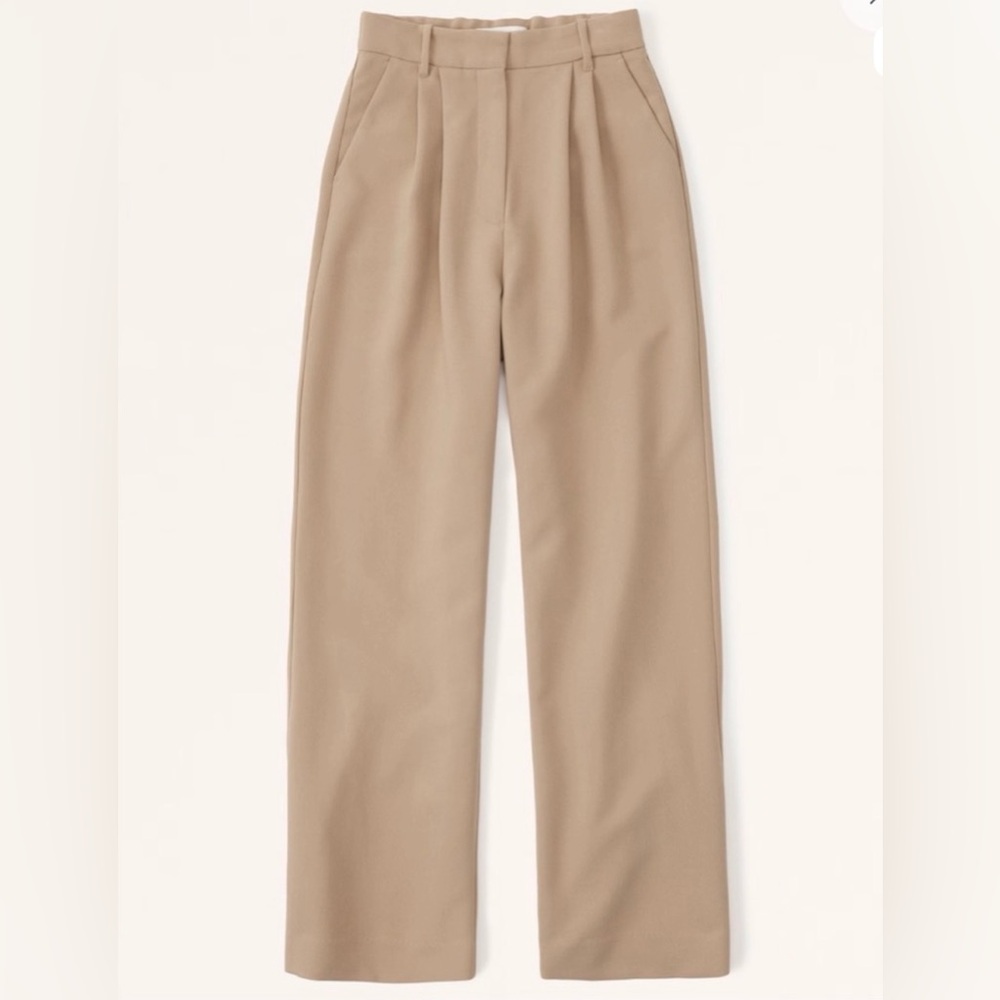 Abercrombie & Fitch Tan Wide Leg Pants